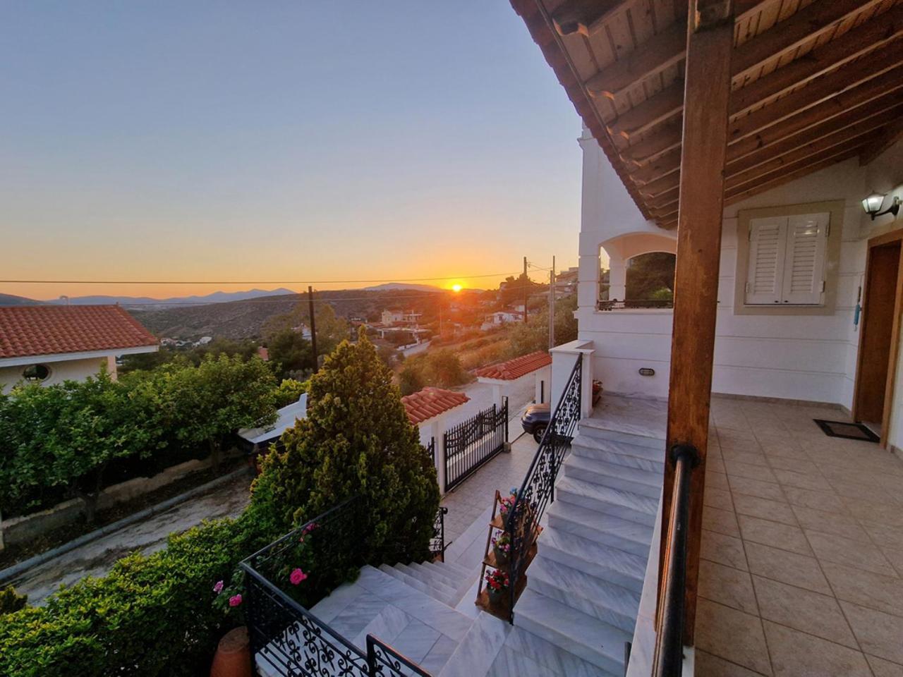 The Mirador Boutique Villa With Scenic Sea View Porto Rafti Exterior photo