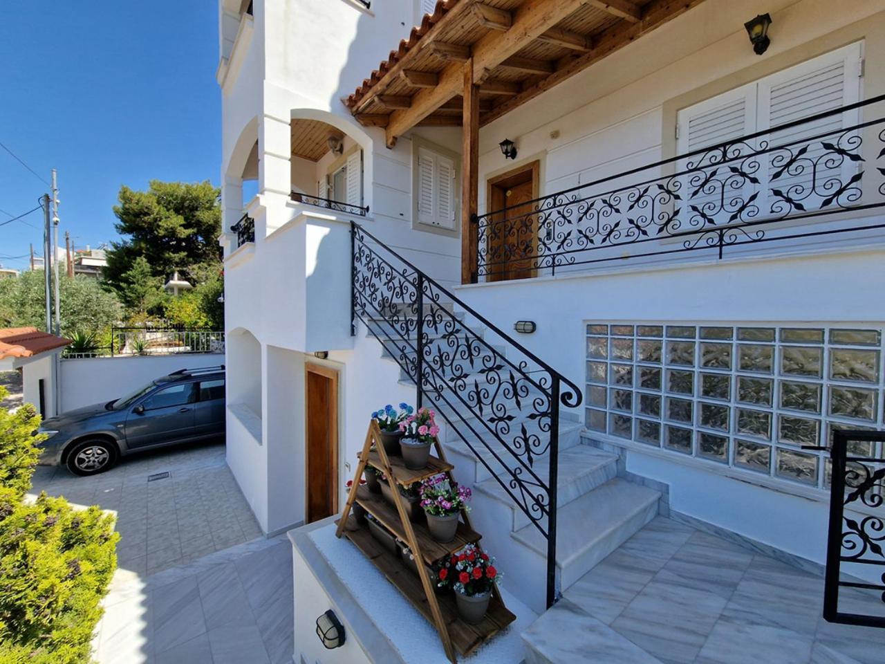 The Mirador Boutique Villa With Scenic Sea View Porto Rafti Exterior photo