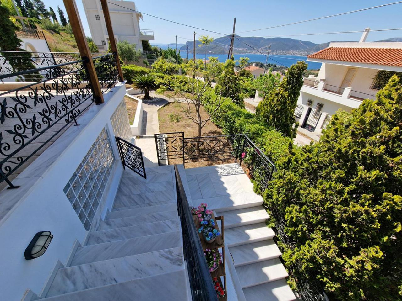 The Mirador Boutique Villa With Scenic Sea View Porto Rafti Exterior photo